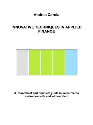 cover image of Innovative Techniques in applied finance